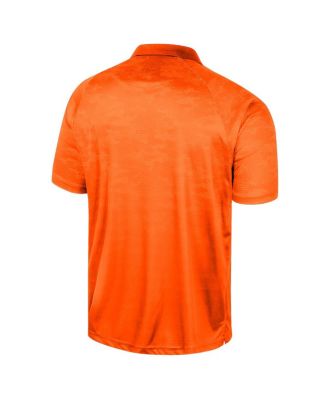 Men's Orange Miami Hurricanes Honeycomb Raglan Polo Shirt