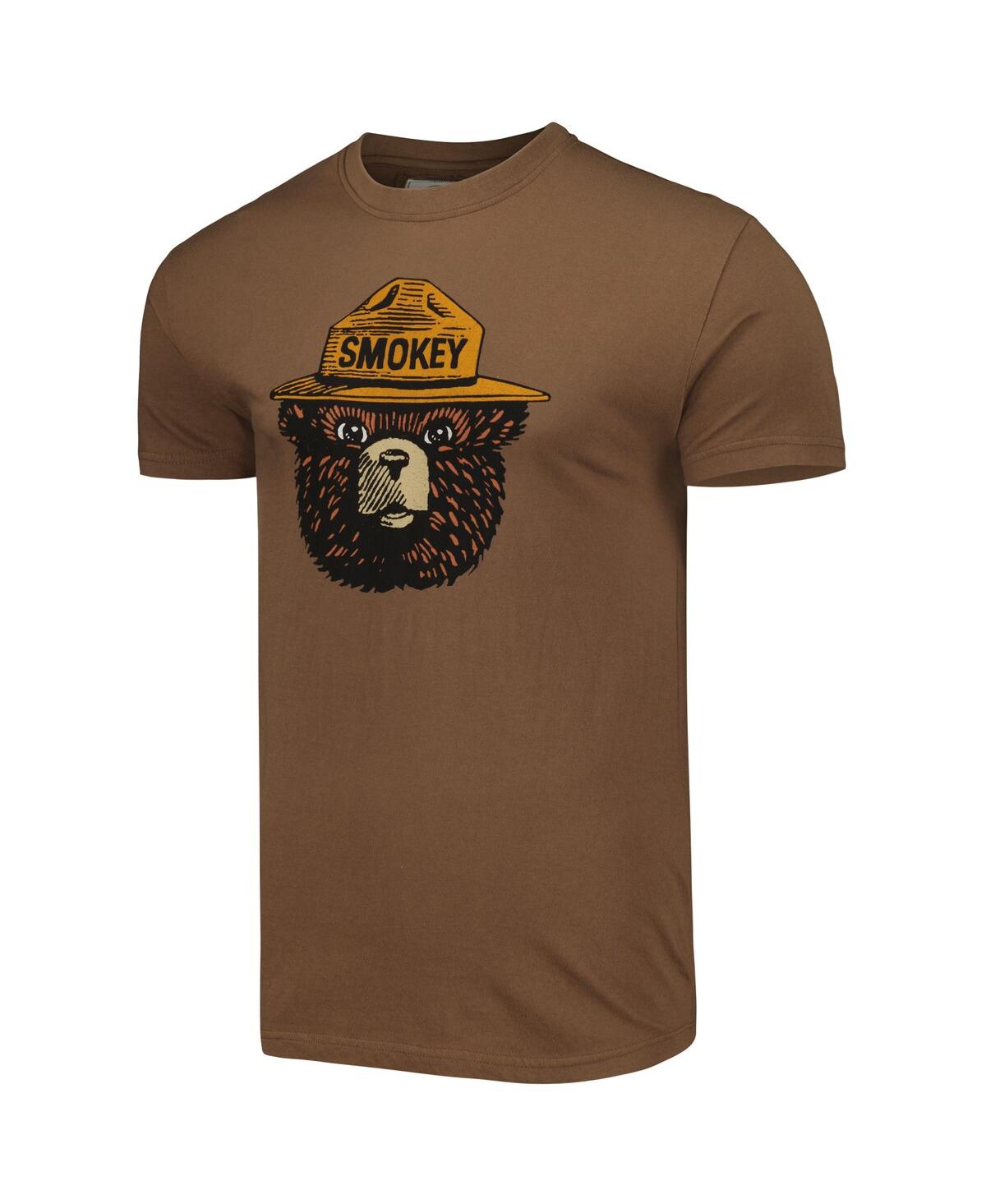 Shop American Needle Men's And Women's  Brown Smokey The Bear Brass Tacks T-shirt