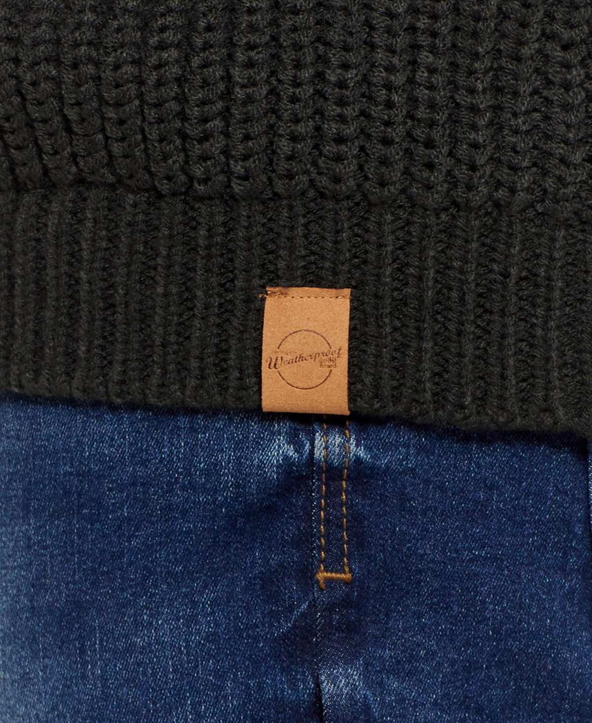 Weatherproof Vintage Men's Lined Toggle Cardigan Sweater