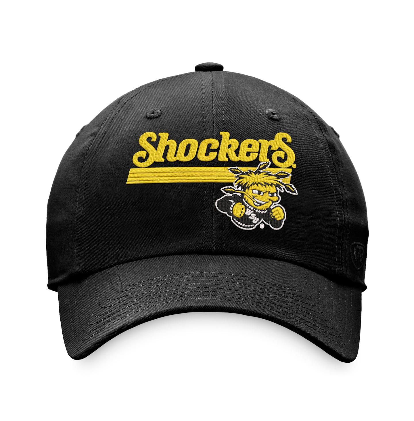 Мужская кепка Top of the World Black Wichita State Shockers Slice Adjustable Hat — фото 3