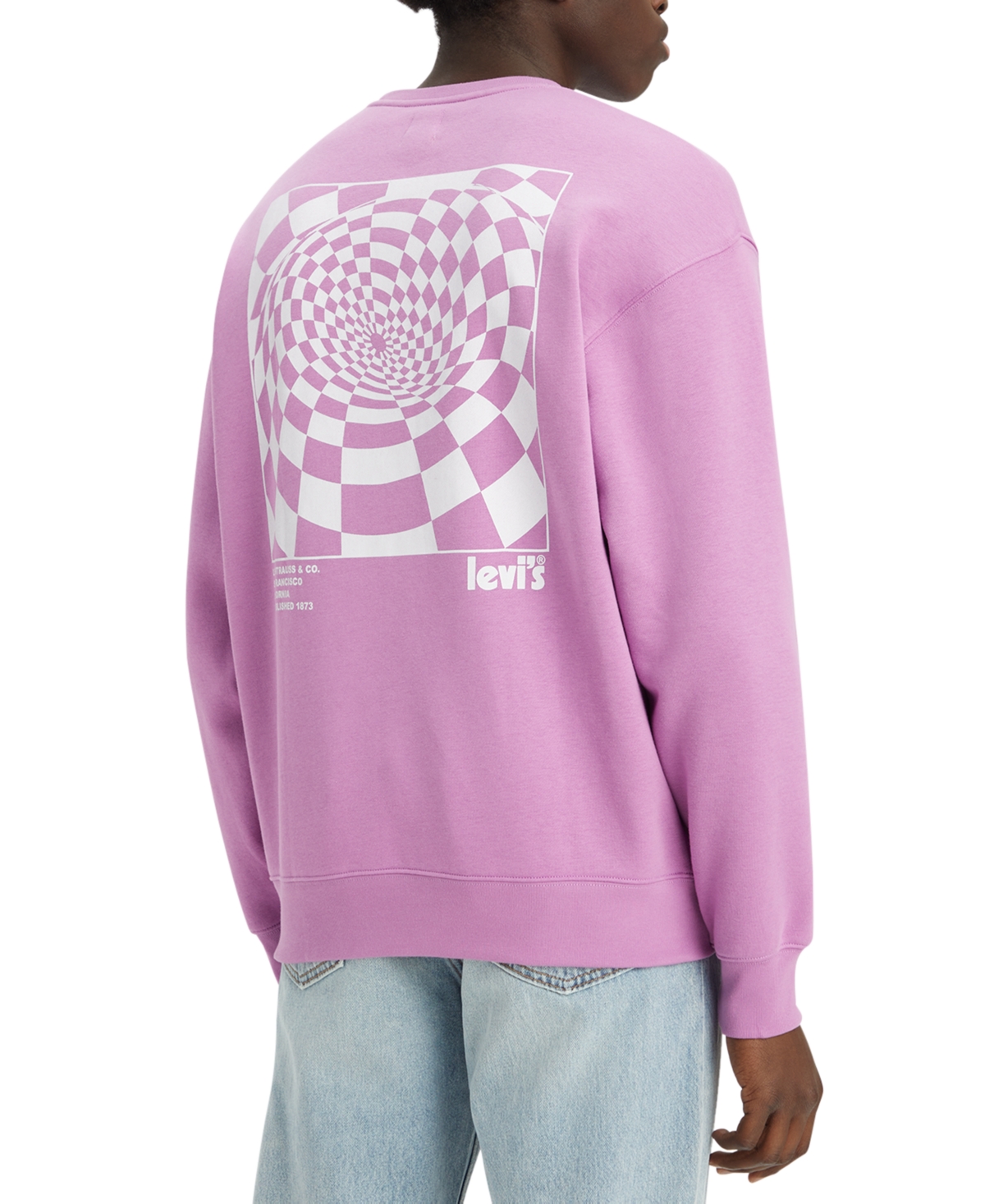 Levi's Men's Relaxed-fit Graphic Sweatshirt In Purple Rose