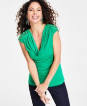 Macys green tops deals