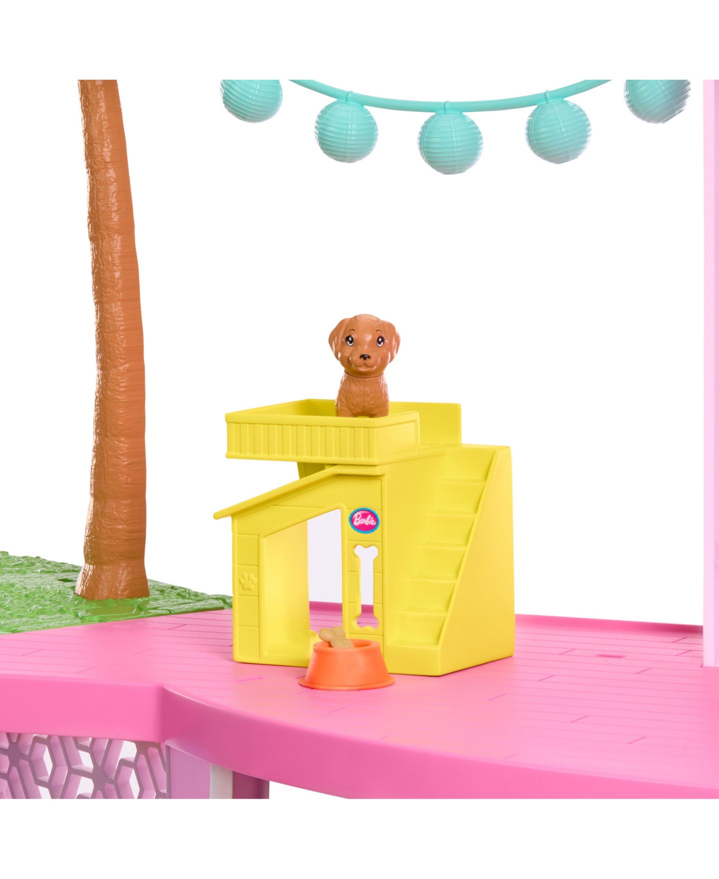 Детский кукольный домик Barbie Dreamhouse, 75+ Pieces, Pool Party Doll House With 3 Story Slide — фото 7