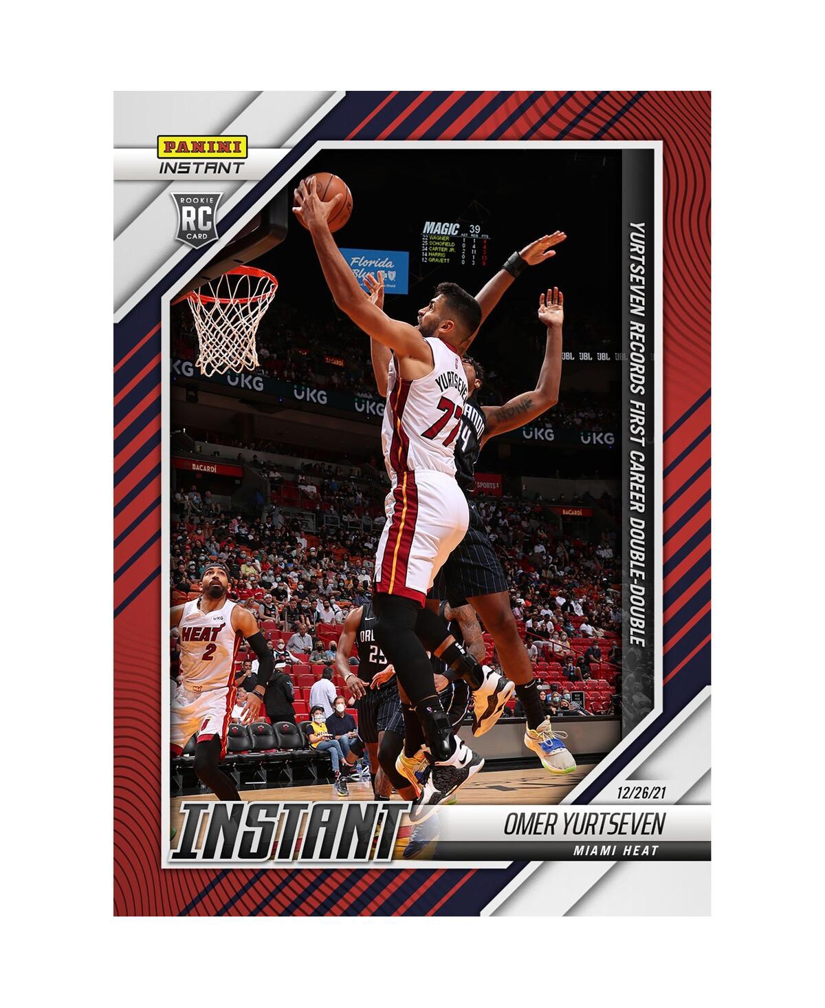 Panini America Omer Yurtseven Miami Heat Parallel  Instant Yurtseven Records First-career Double-doub In Multi