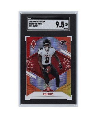 Kyle Pitts Atlanta Falcons 2021 Phoenix Fire Burst #104 SGC Authenticated 9.5 Rookie Card