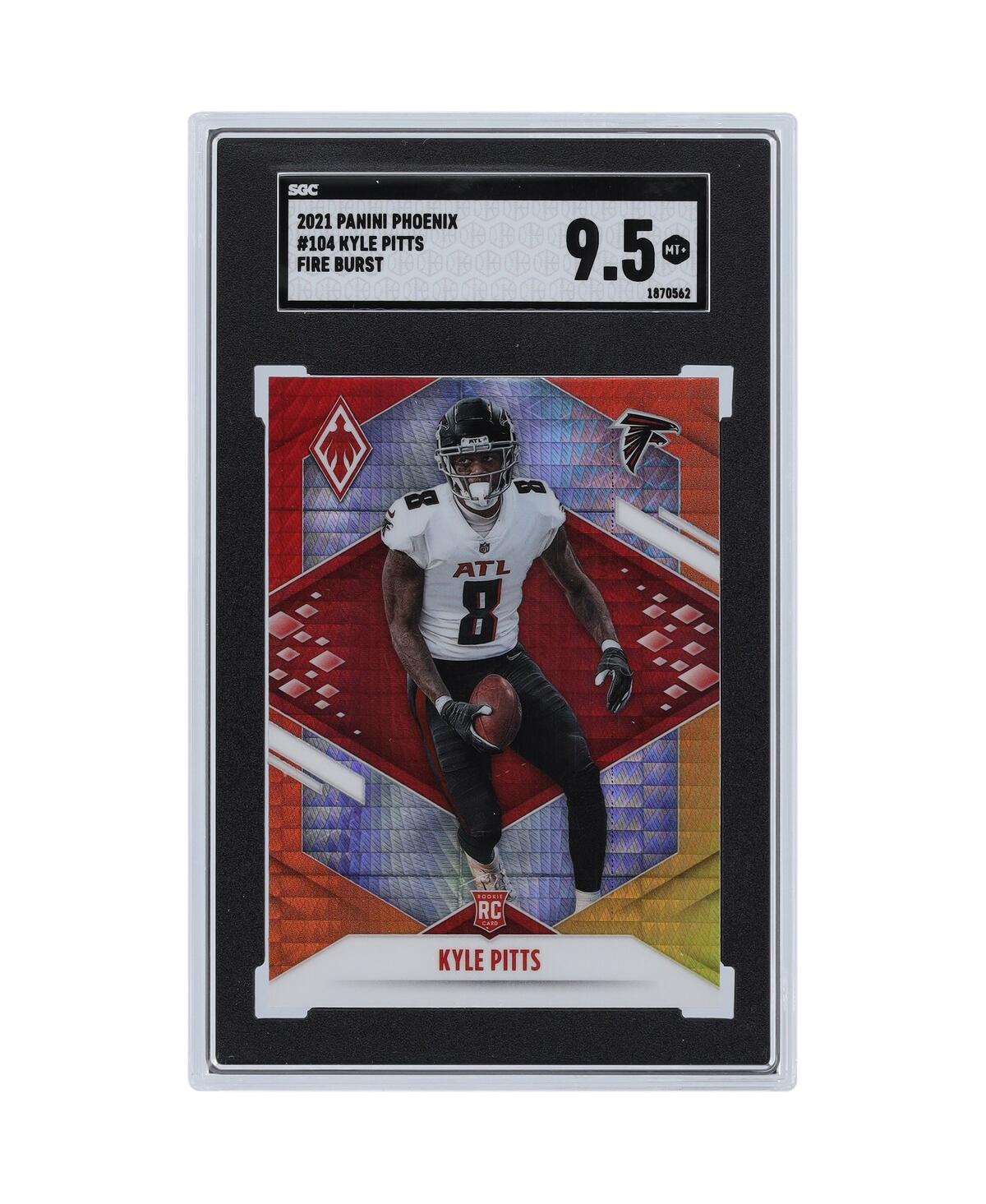 Panini America Kyle Pitts Atlanta Falcons 2021  Phoenix Fire Burst #104 Sgc Authenticated 9.5 Rookie In Multi