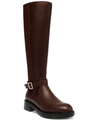 NEW Steve outlet Madden Carrter Women's Cognag Leather Boots Knee High Size US 9.5