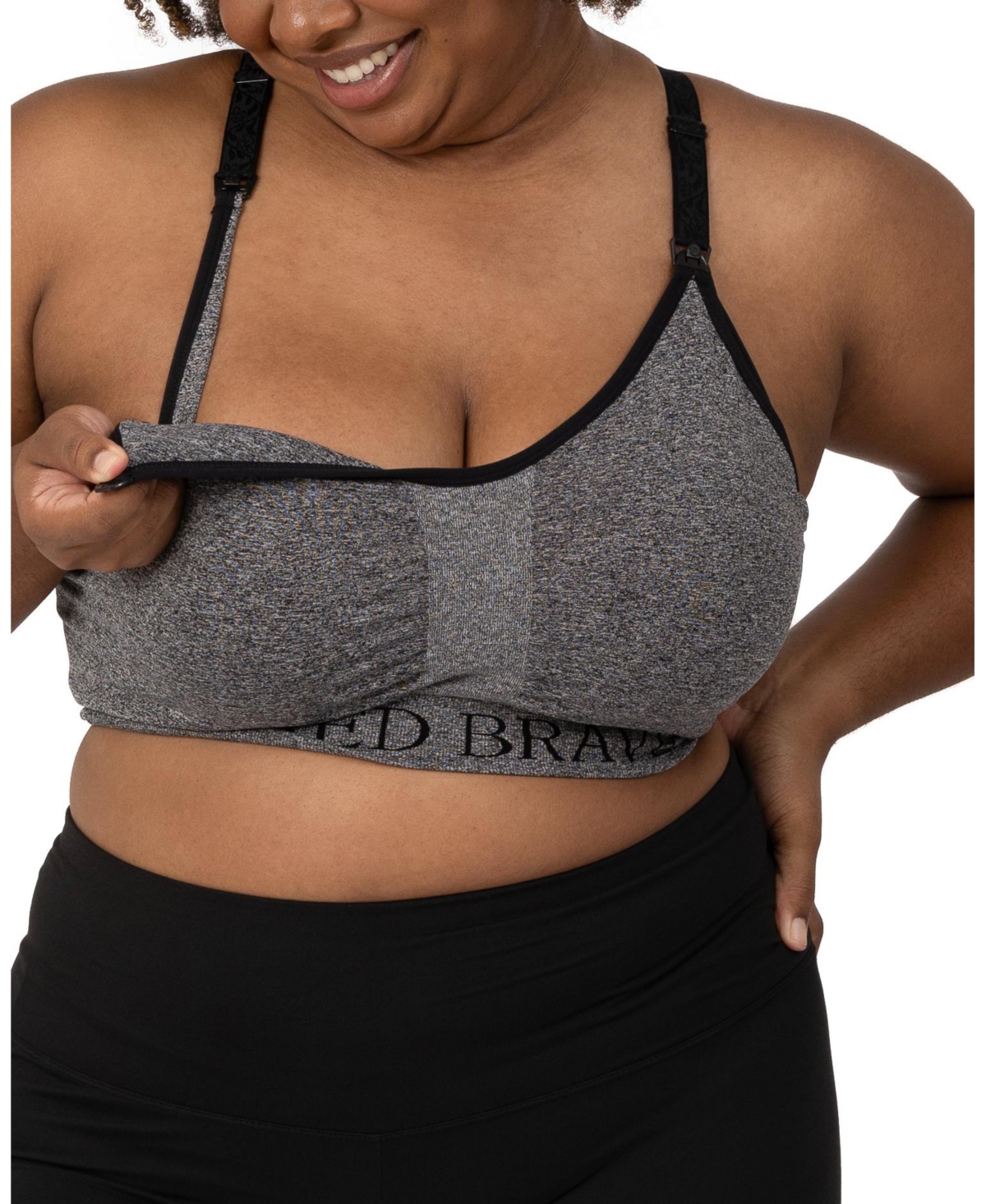 Kindred Bravely Plus Size Sublime Nursing Sports Bra Fits 42B-46D