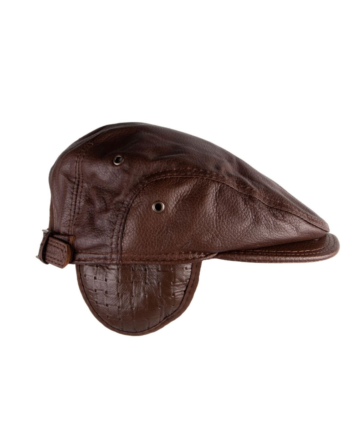 Warm Leather Ivy Hat - Chocolate