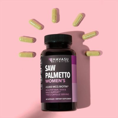Saw Palmetto Biotin Capsules Havasu Nutrition 60ct 26$