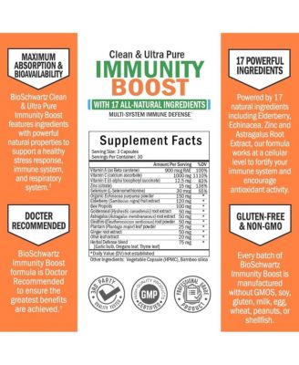 Immunity Boost with Vitamin C and Zinc | 7-in-1 formula loaded with powerful Third Party tested ingredients | without gmos, soy, gluten, milk, egg, wheat, peanuts, or shellfish | 90 Capsules