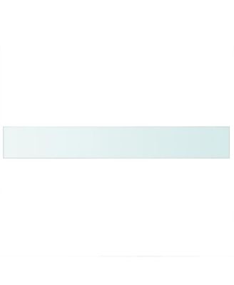 Shelves 2 pcs Panel Glass Clear 35.4"x4.7"
