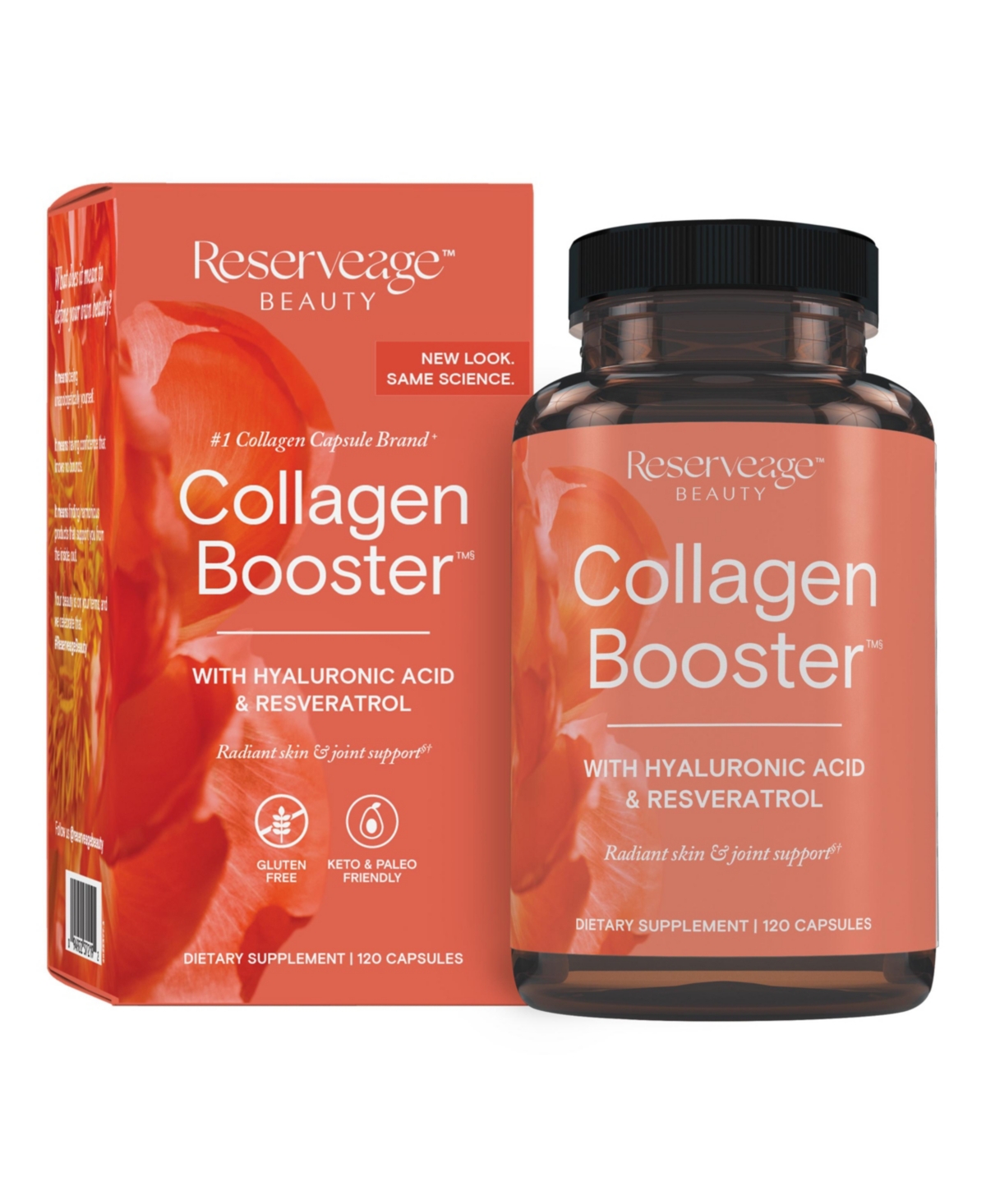 Collagen Booster, Skin and Joint Supplement, Supports Healthy Collagen Production, 120 Capsules (60 Servings)