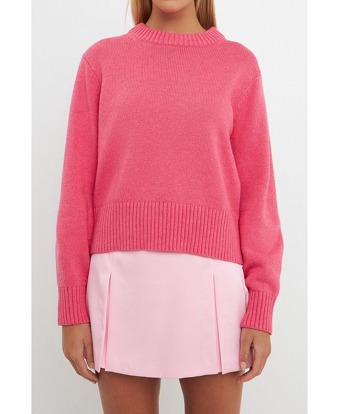 Women s Relaxed Fit Pink Sweater