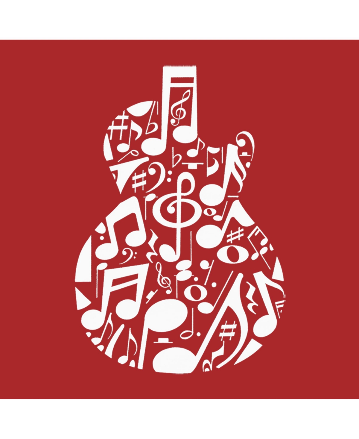 Music Notes Guitar - Boy's Child Word Art T-Shirt