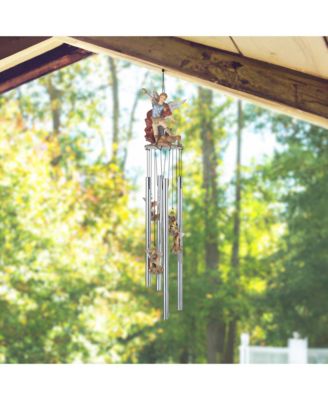 23" Long The Strongest Angel Saint Michael Round Top Archangel Michael Wind Chime Home Decor Perfect Gift for House Warming, Holidays and Birthdays