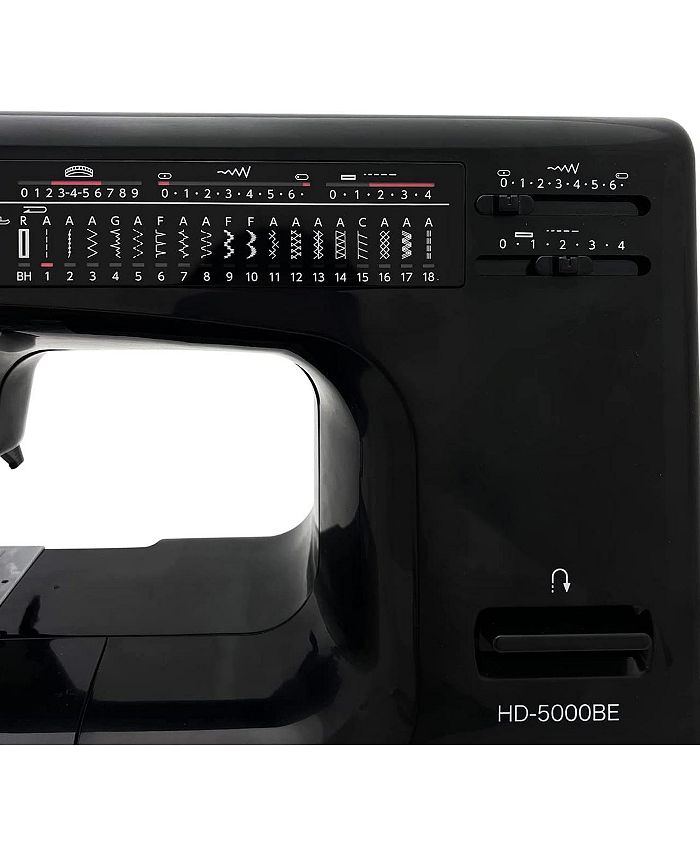 Janome HD5000BE Black Edition Heavy Duty Mechanical Sewing Machine Macy's