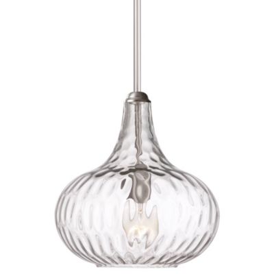 Cora Modern Clear Textured Glass Mini Pendant Light