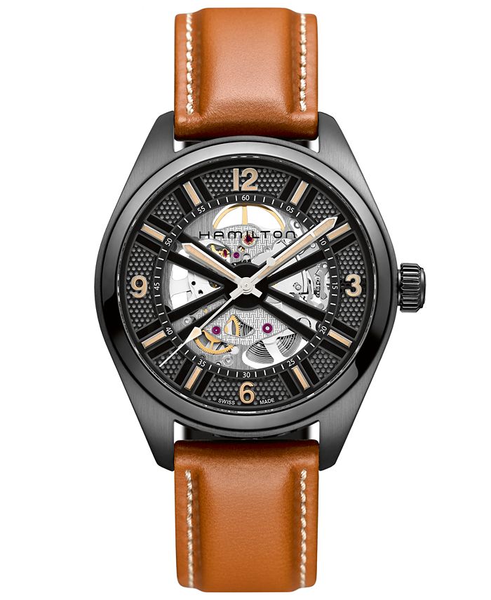 Macy's skeleton watch discount