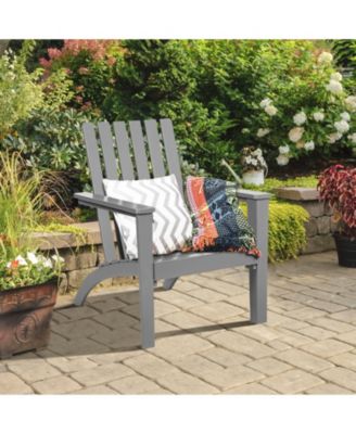 Outdoor Durable Patio Acacia Wood Adirondack Lounge Armchair