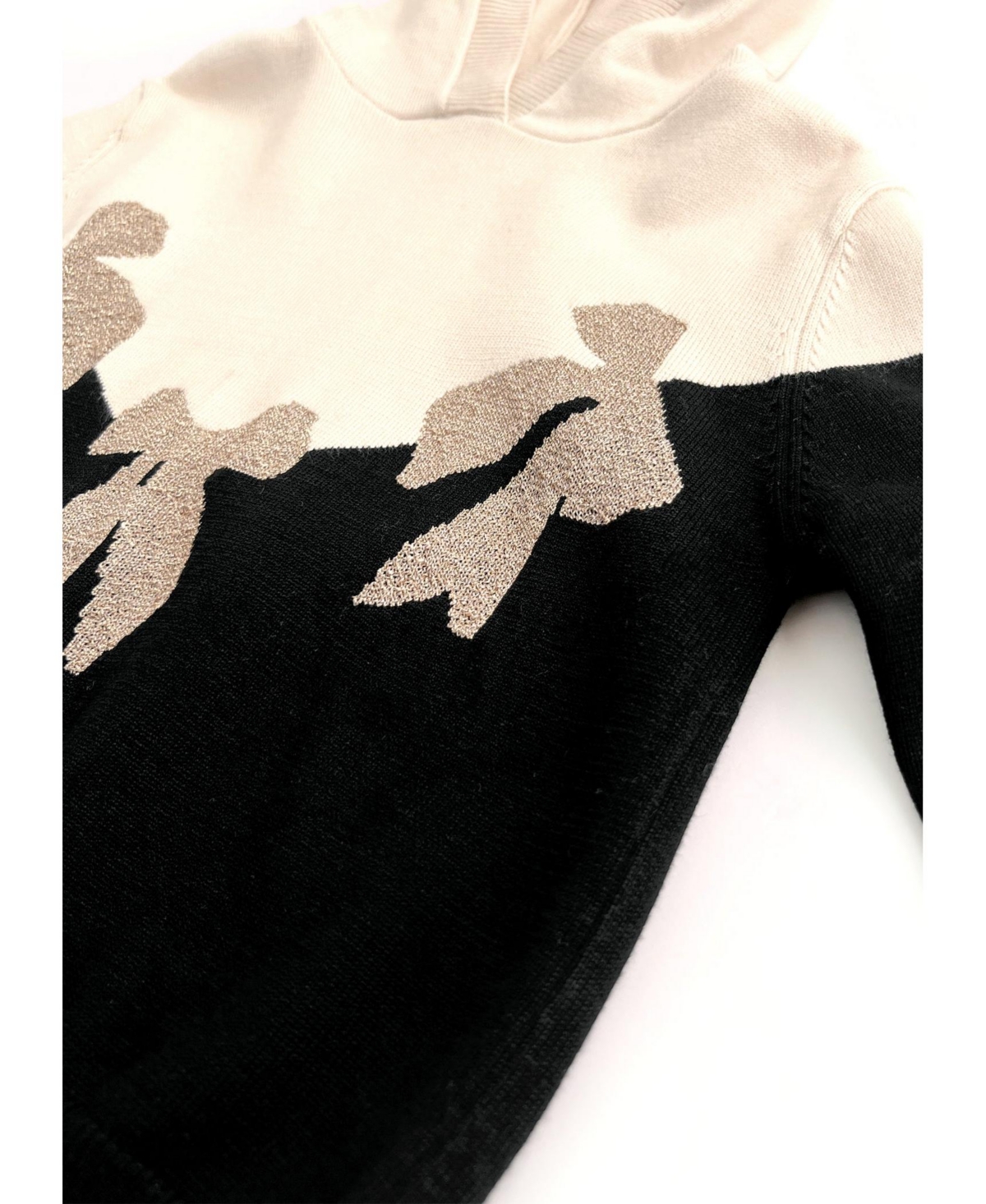 Imoga Collection Big Girls Dana FW23 Ribbon Fine Yarn Hoodie Sweater - Open miscellaneous 997