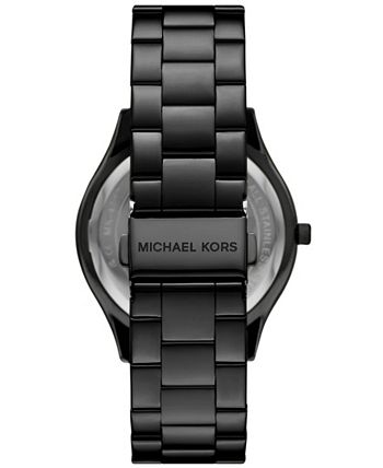 Michael kors black metal watch on sale