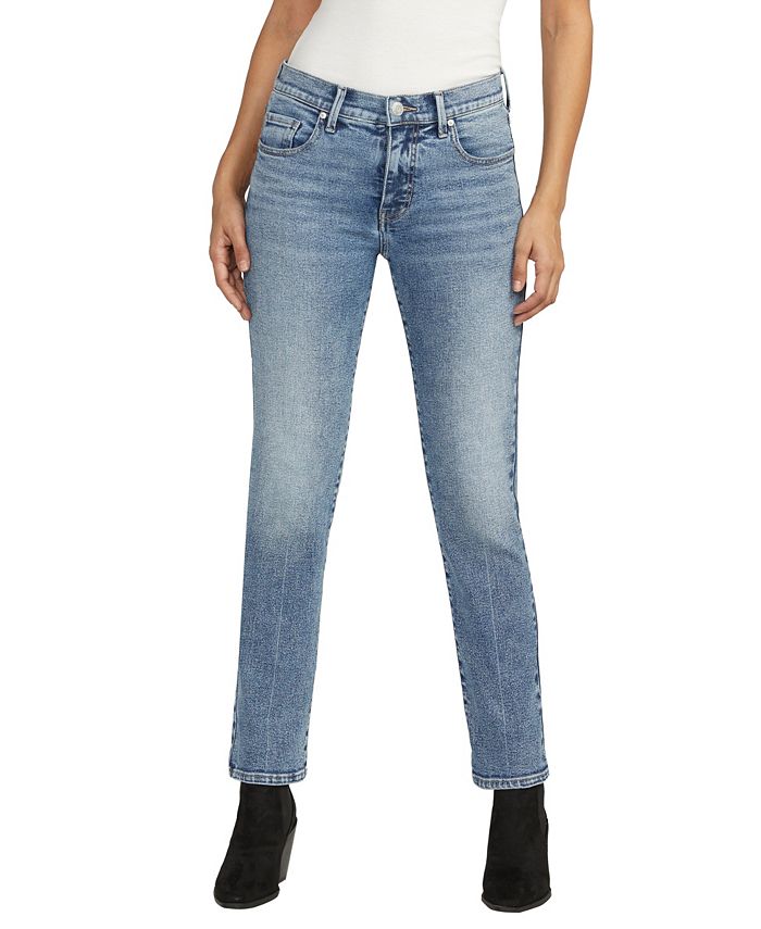 JAG Women's Cassie Mid Rise Slim Straight Leg Jeans - Macy's