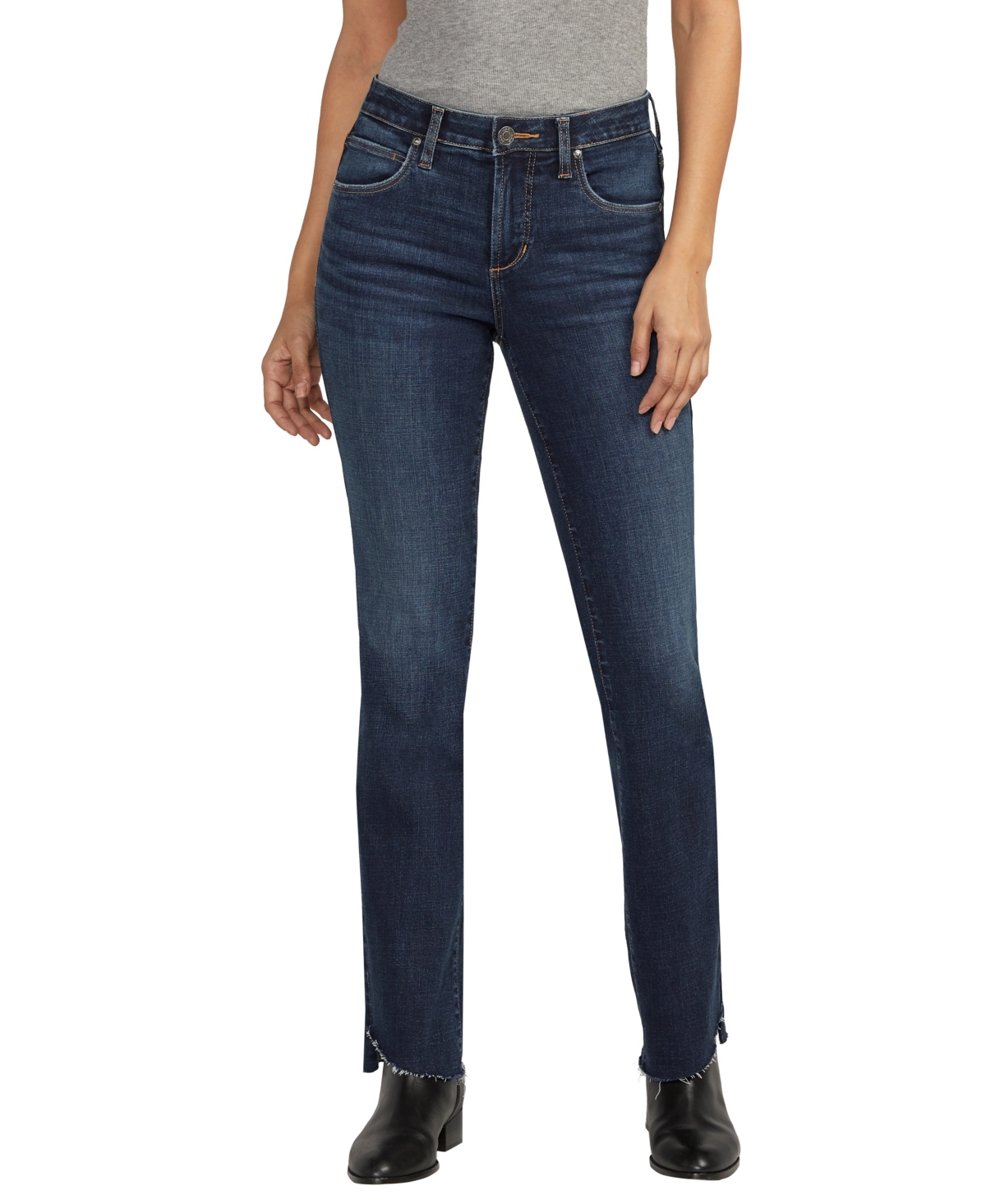 Shop Jag Women's Eloise Mid Rise Bootcut Jeans In Brisk Blue
