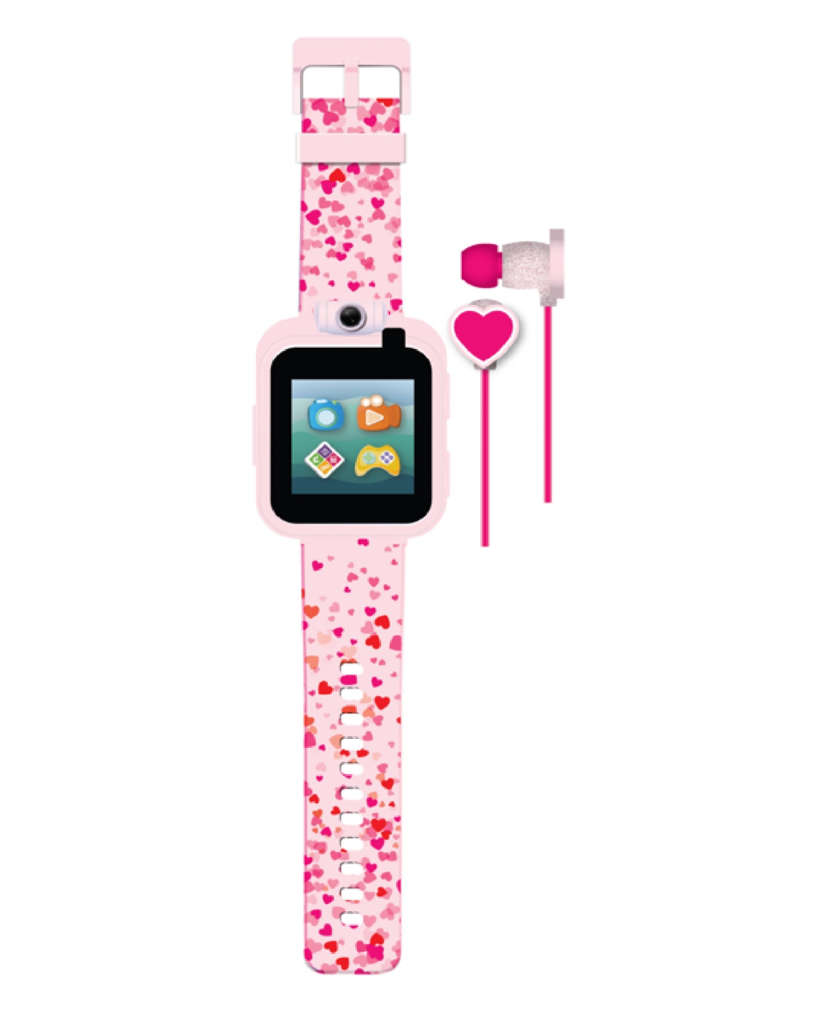 Playzoom Kids Pink Silicone Smartwatch 42mm Gift Set In Blush