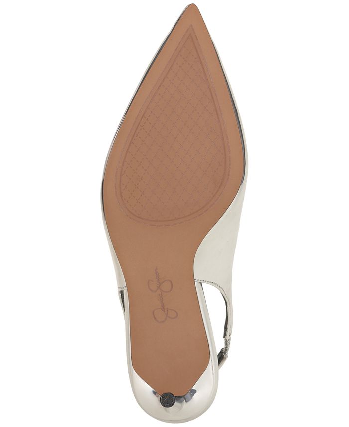 Jessica Simpson Women's Syrina Vinyl Slingback Pumps In Light Pink