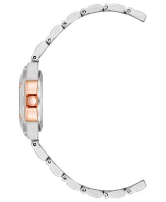Women's Quartz Silver-Tone and Rose Gold-Tone Alloy Watch, 29mm