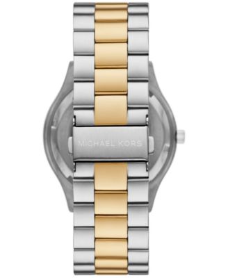 Men's Slim Runway Three-Hand Two-Tone Stainless Steel Watch 44mm