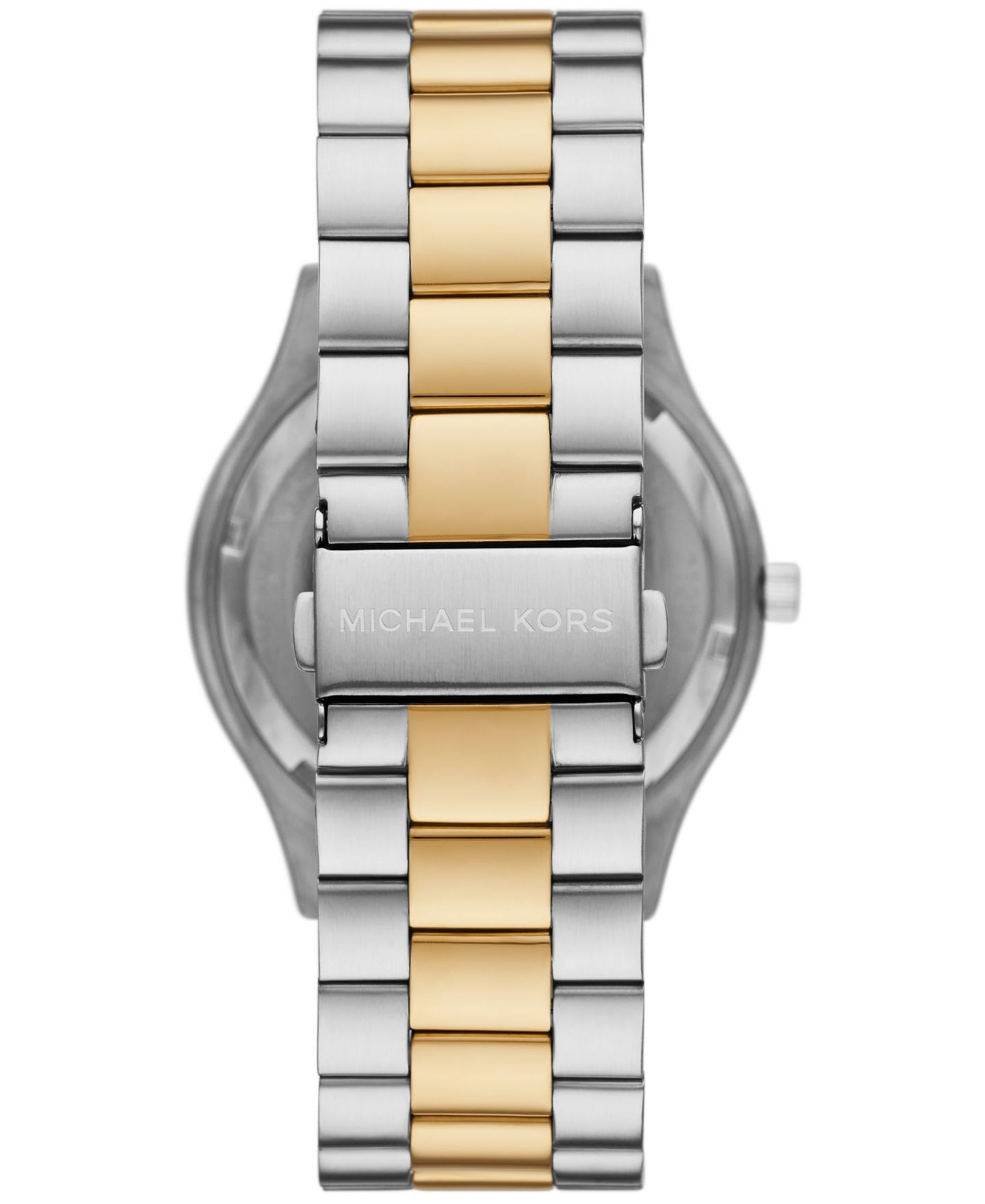 Мужские часы Michael Kors Slim Runway Three-Hand Two-Tone Stainless Steel Watch 44mm — фото 4