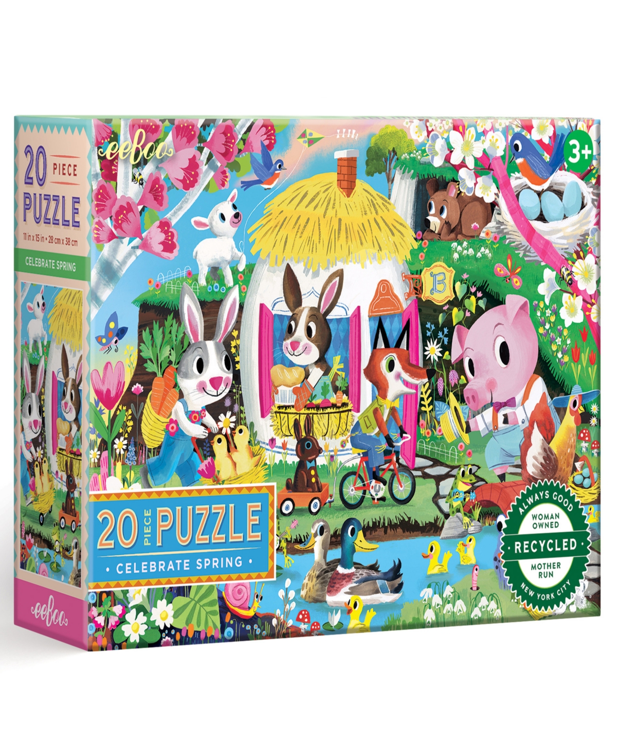 Eeboo Kids' Celebrate Spring Puzzle In Multi