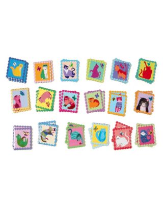 Eeboo Cats Little Square Memory Game