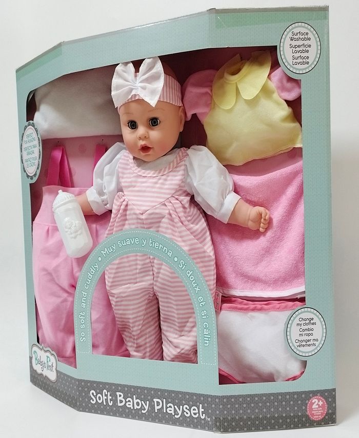 Baby's First by Nemcor Soft Baby Doll Playset Macy's