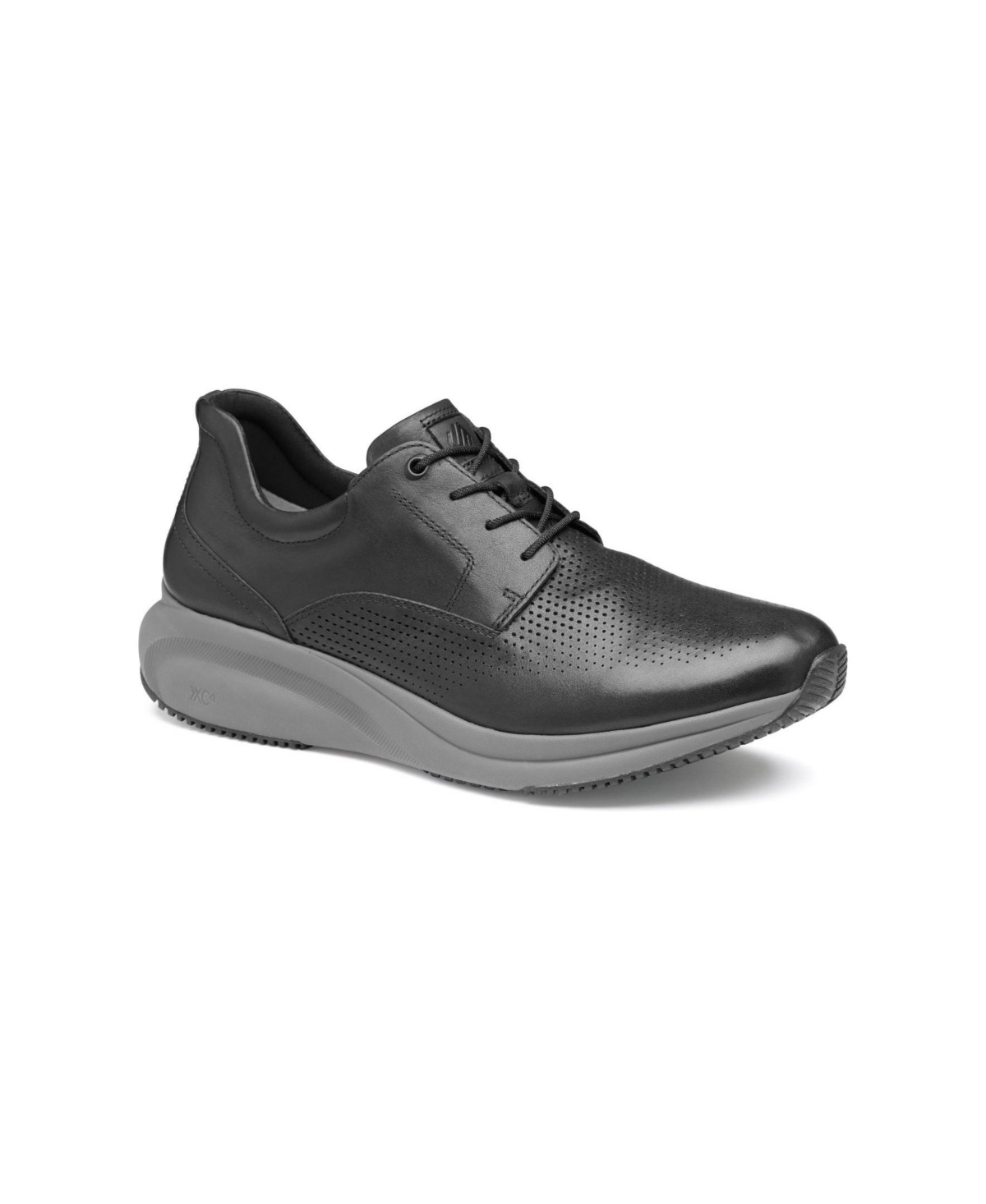 Johnston & Murphy Men's Xc4 Tr3-luxe Hybrid Waterproof Lace-up Sneakers In Black Full Grain Leather