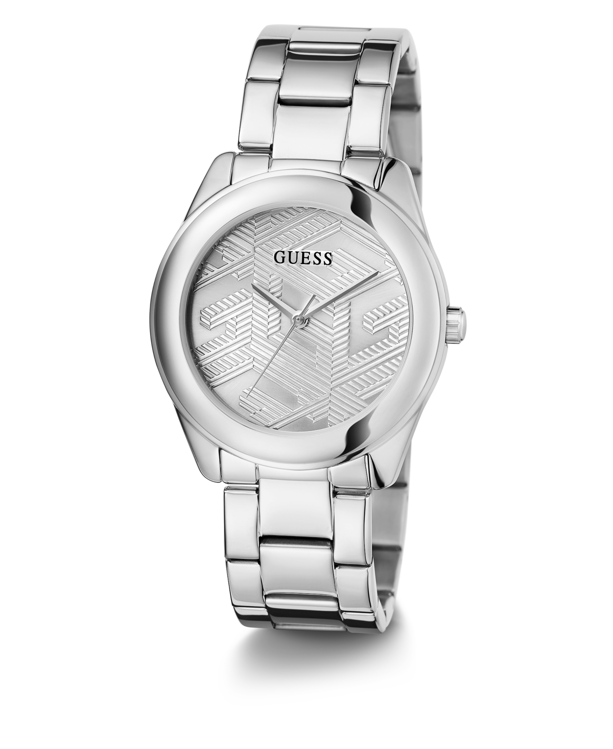 Guess Women's Analog Silver-Tone Stainless Steel Watch 40mm - Silver-Tone