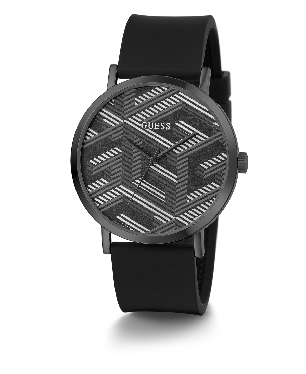 Guess Men's AnalogSilicone Watch 44mm - Black