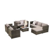 Rattan dining 2025 garden furniture sale
