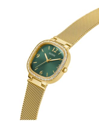 Women's Analog Gold-Tone Stainless Steel and Mesh Watch 32mm