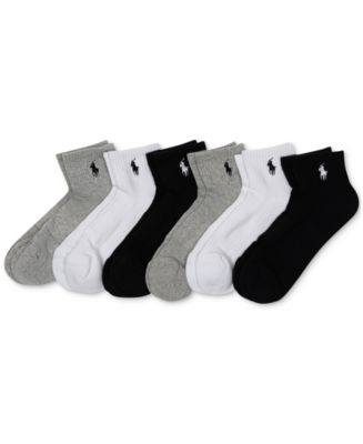 Polo Ralph Lauren Women s 6 Pk. Cushion Quarter Socks Macy s