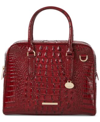 Marissa Leather Satchel, Vintage Red