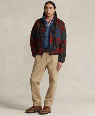Polo Ralph Lauren Men's Paisley Fleece Jacquard Jacket - Macy's