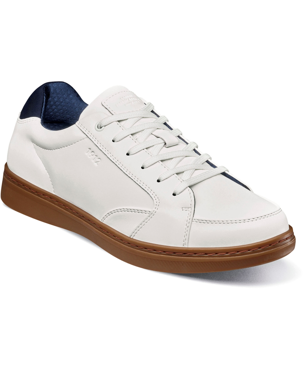 Nunn Bush Men's Aspire Lace-up T-toe Oxford Shoes In White