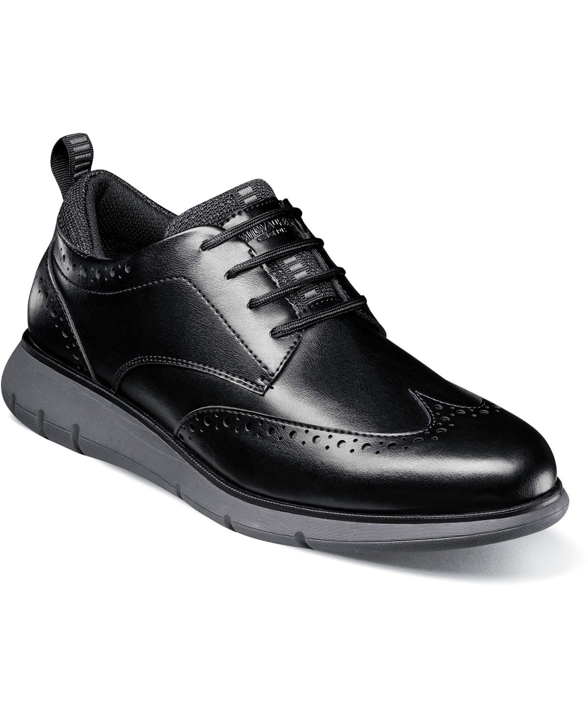 Shop Nunn Bush Men's Stance Wingtip Casual Oxford Shoes In Black Multi