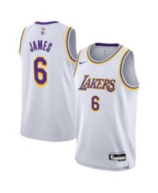Nike Lebron James Los Angeles Lakers NBA Hardwood Classics Swingman Jersey  - Macy's
