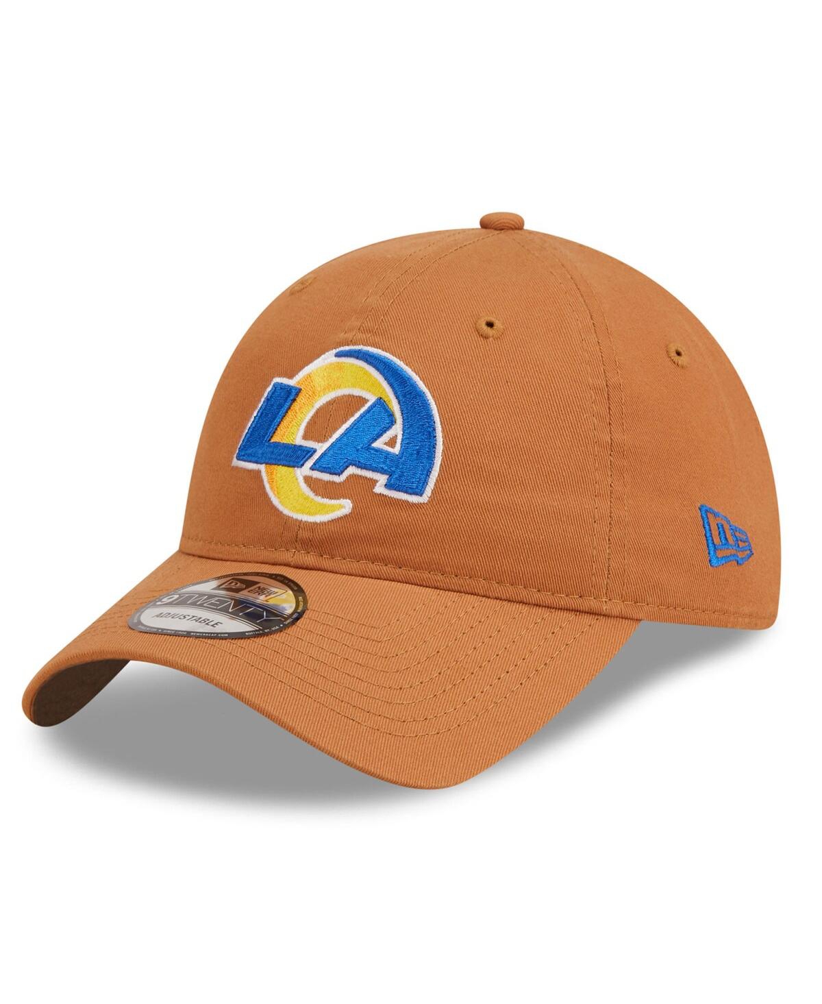Shop New Era Men's  Brown Los Angeles Rams Core Classic 2.0 9twenty Adjustable Hat