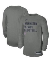 Nike NBA Authentic Washington Wizards Showtime Therma Flex Zip Hoodie Sz  M-TALL