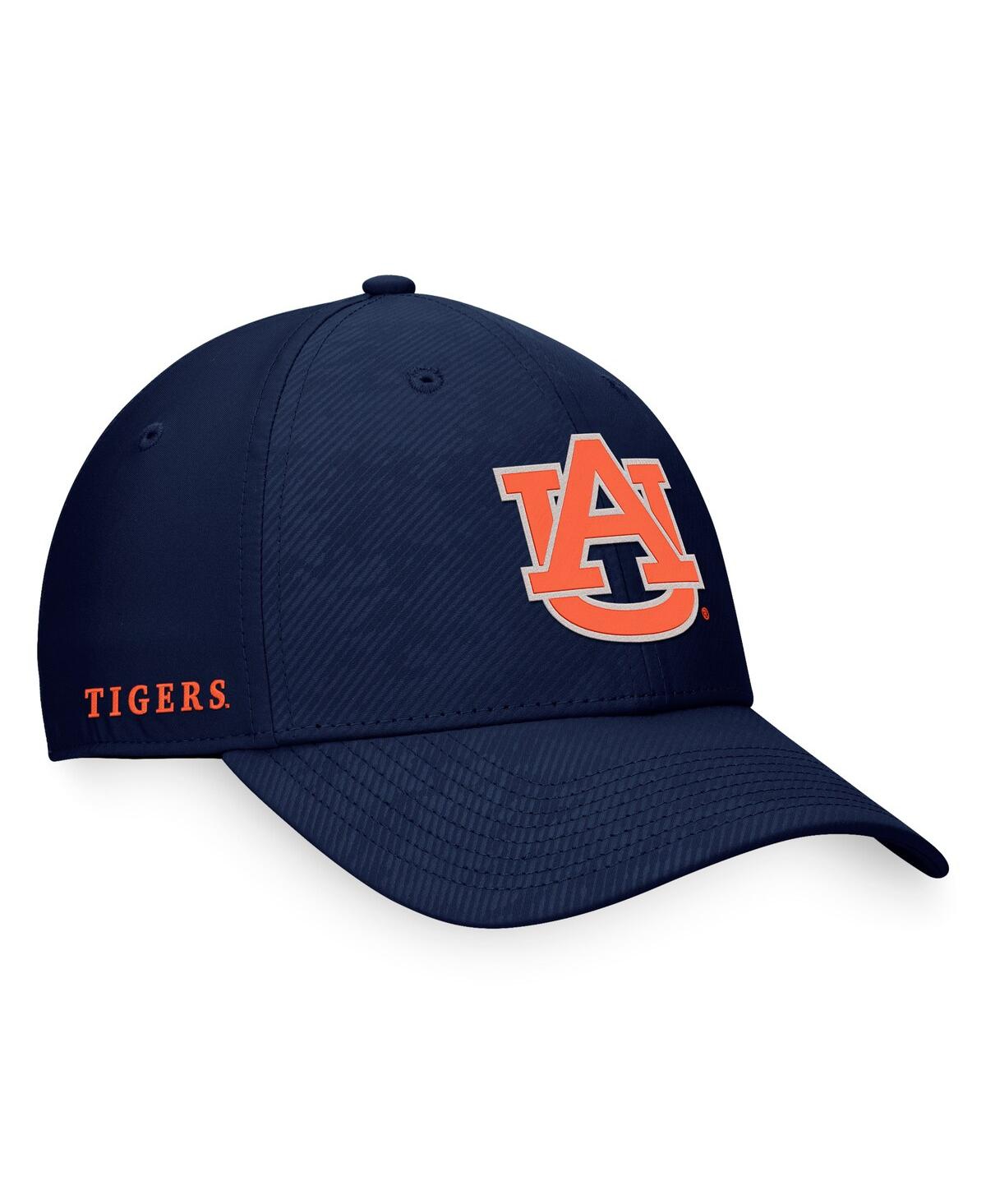 Top Of The World Men's  Navy Auburn Tigers Team Color Fitted Hat In Navy